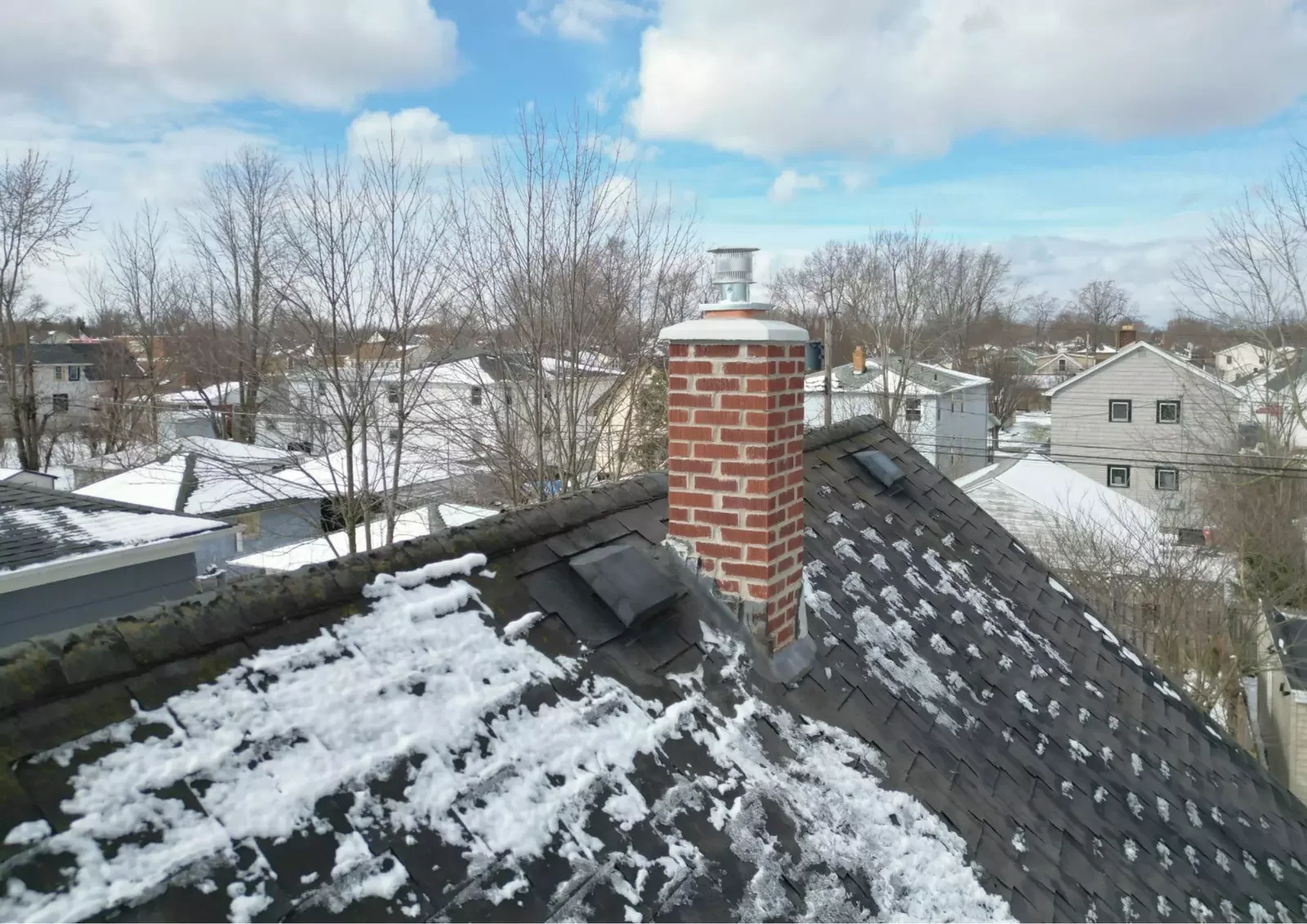 Worn shingles